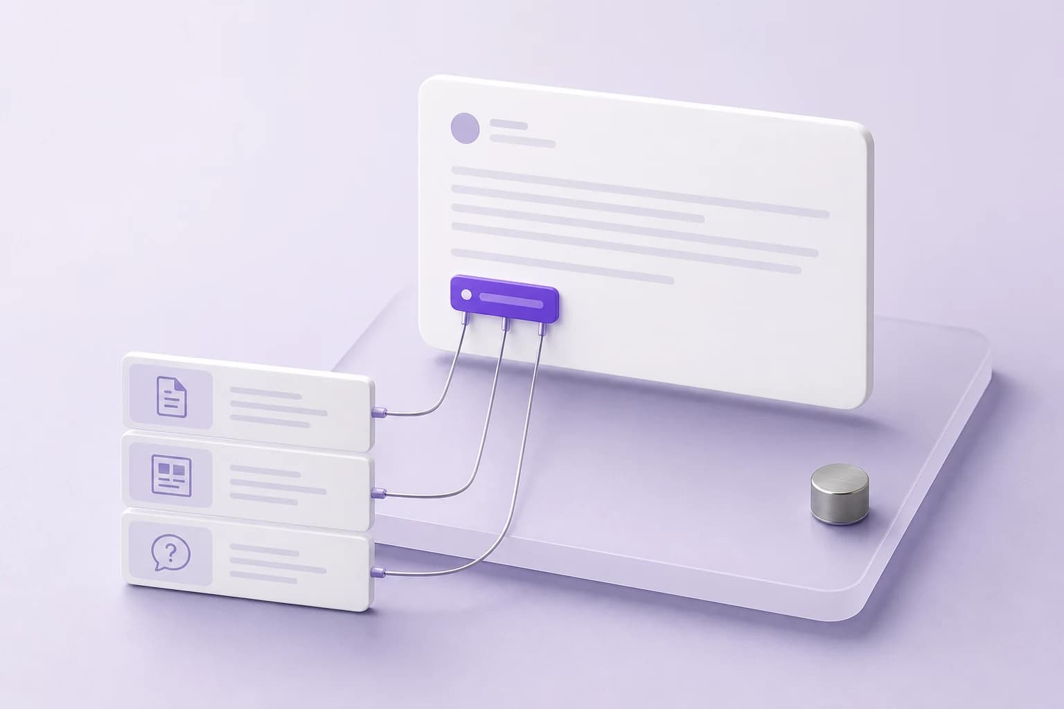AI agent answers grounded in your own knowledge sources