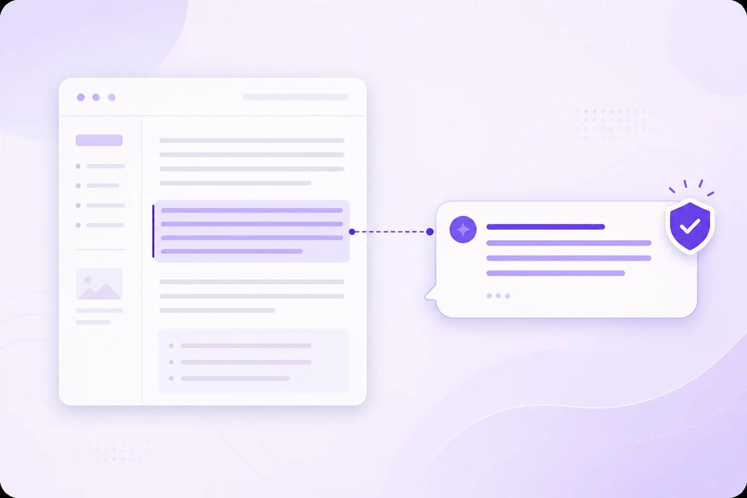 AI assistant answers traced back to verified sources