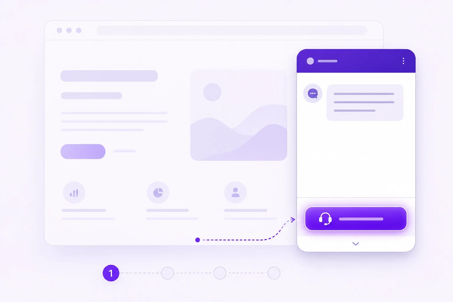A visitor requests a live agent in the chat widget