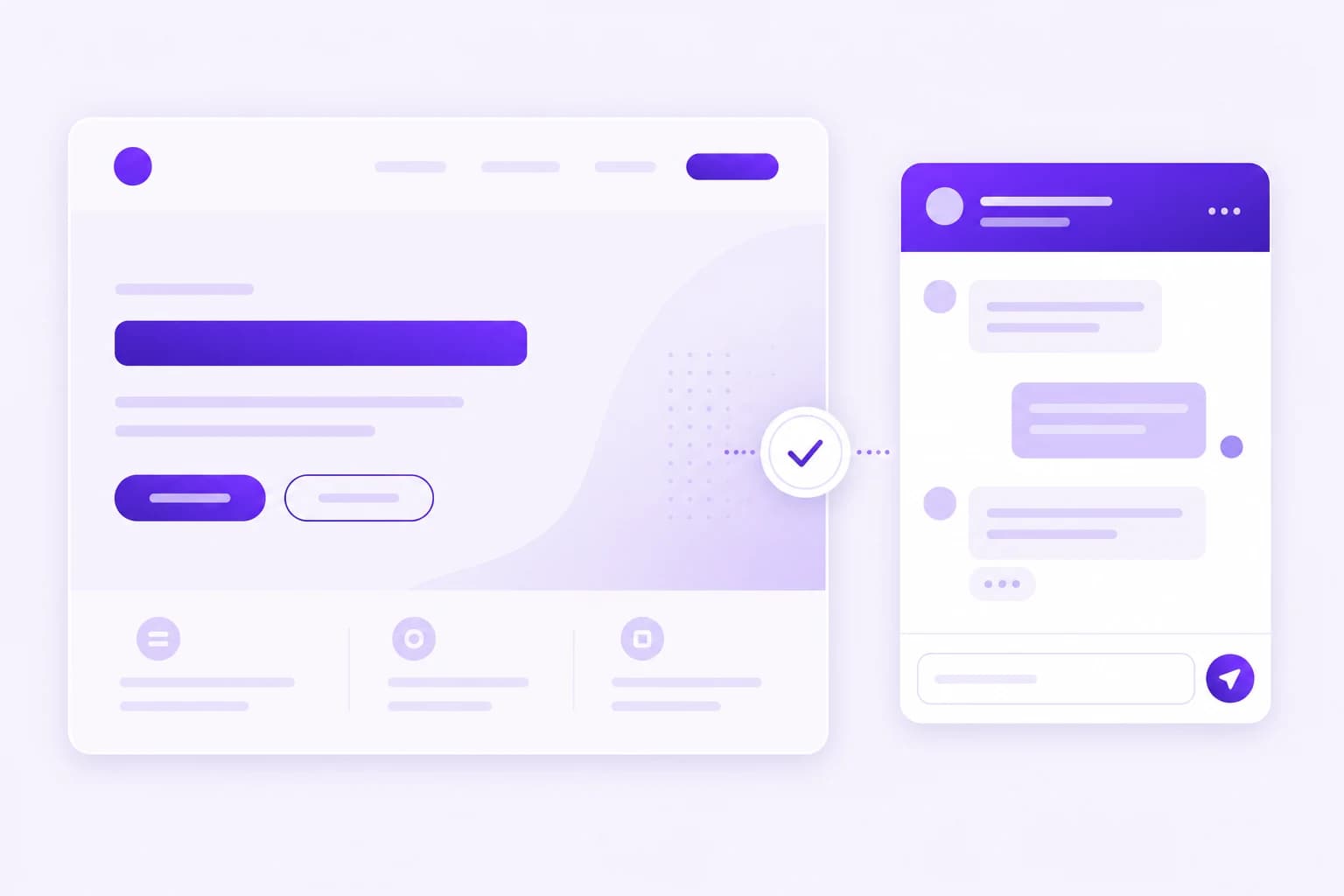 Widget styled to match the host website perfectly