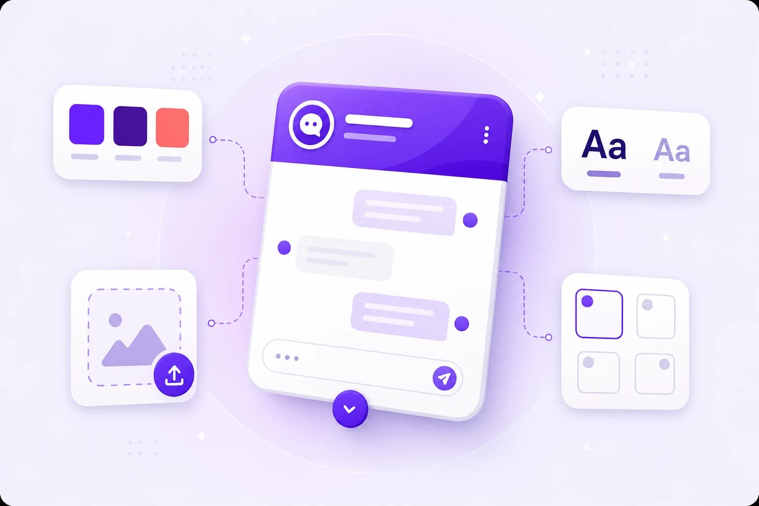 Customized Ultimo Bots widget on a brand site