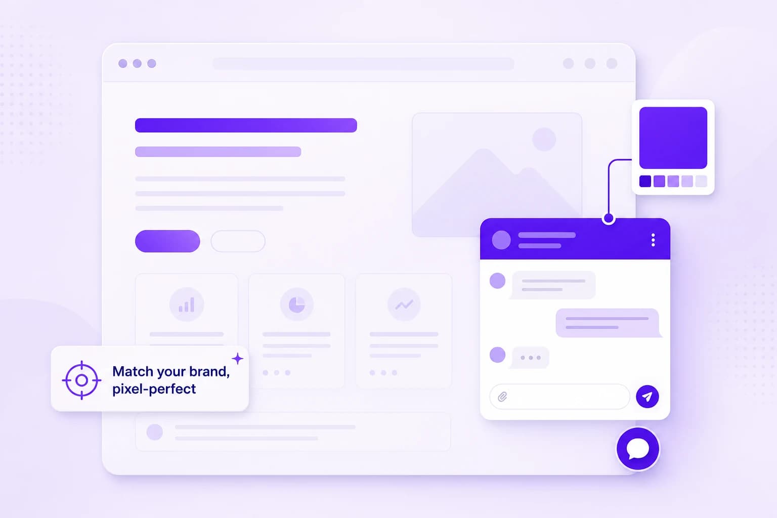 Match your brand, pixel-perfect