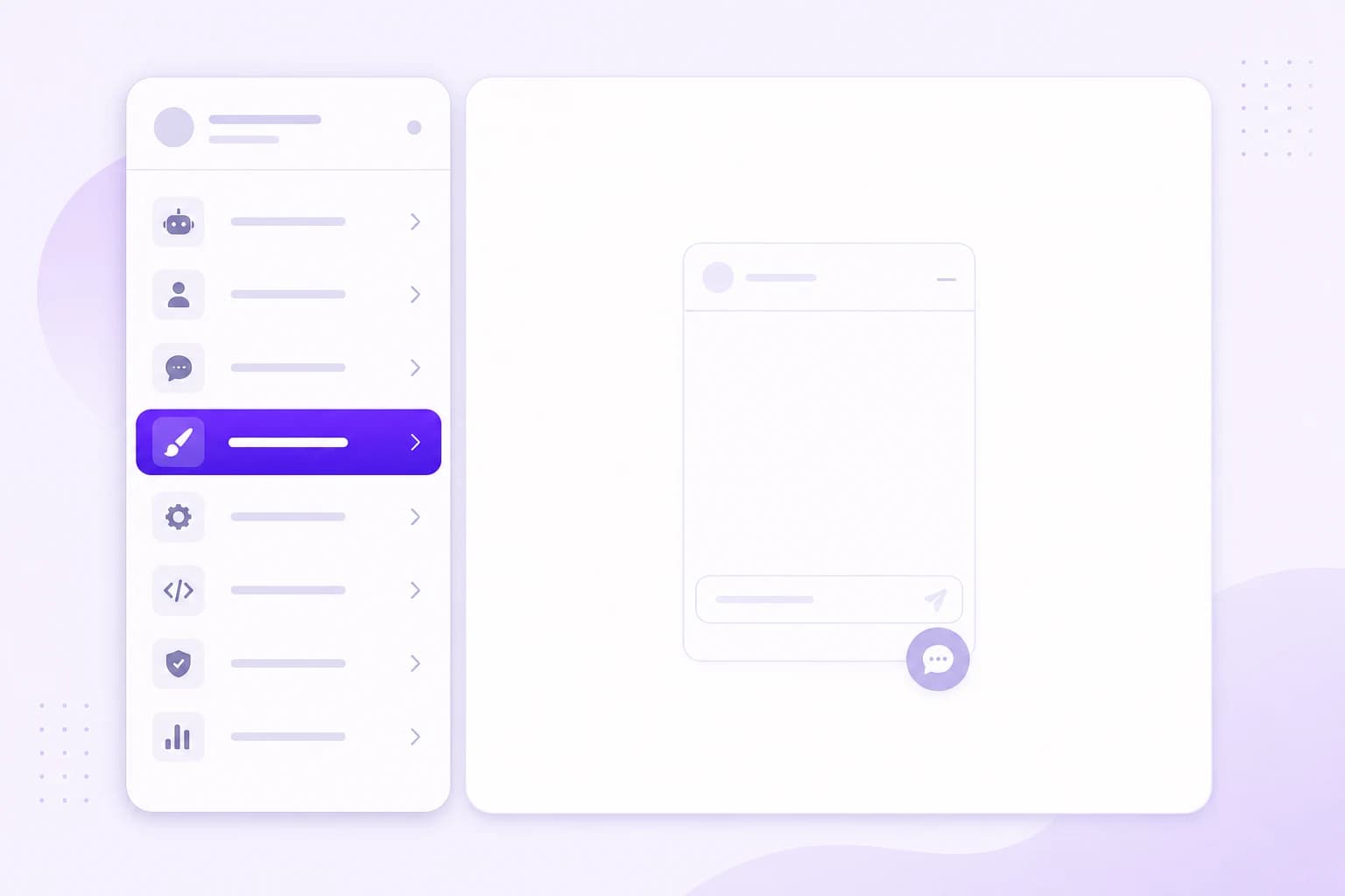 Open the Design tab in Bot Settings