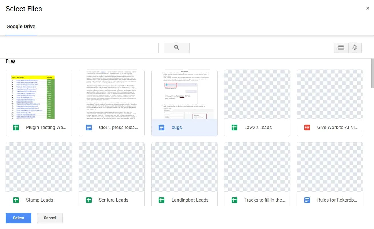 Upload Google Drive Files to Ultimo Bots Knowledge Base