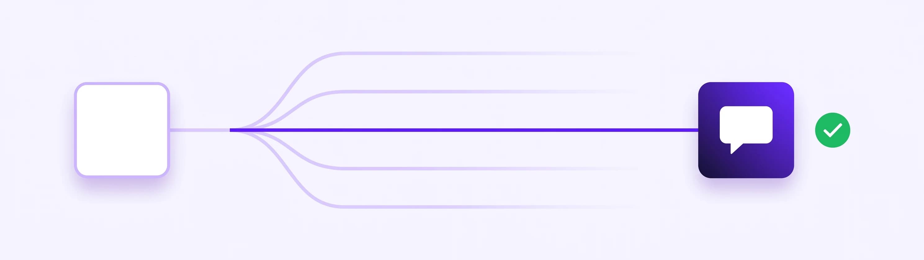 Several possible agent projects trailing off while one clear path reaches a working AI agent