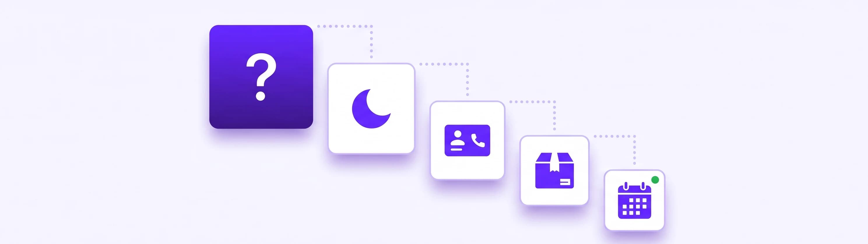 Five recurring customer service tasks flowing into one automated agent: repeat questions, after-hours enquiries and order status
