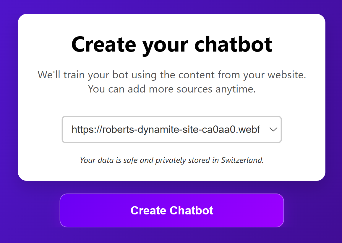 Ultimo Bots Step 1 Create Chatbot